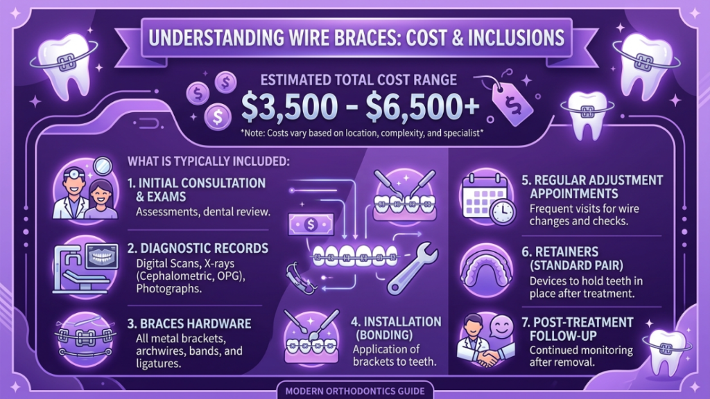 Wire Braces Cost and What They Include 2026