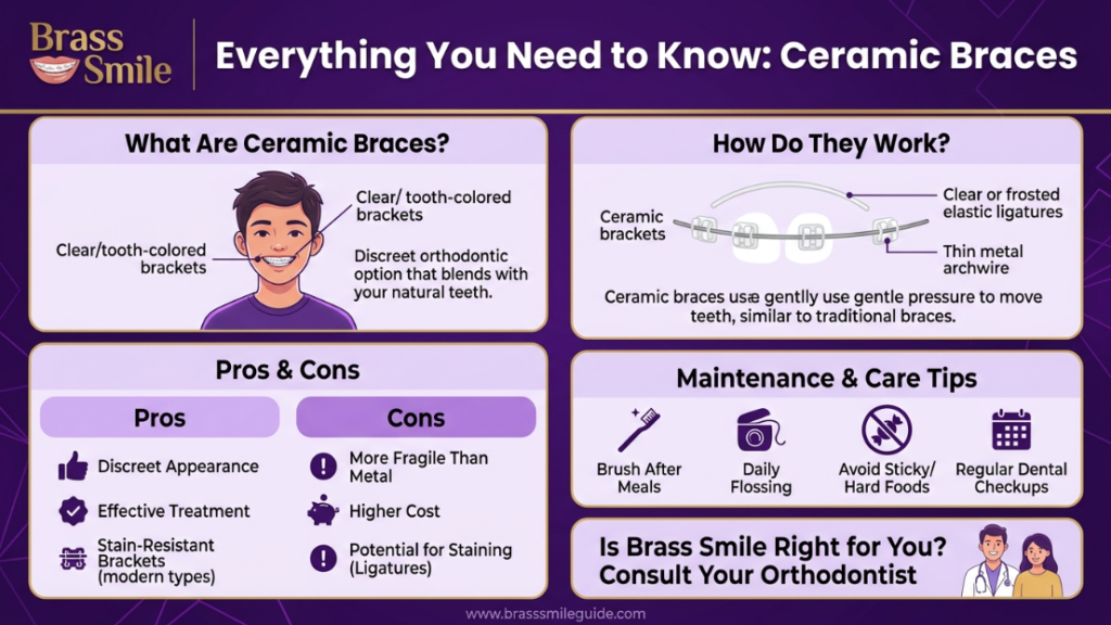 Ceramic Braces: Everything You Need to Know Brass Smile.