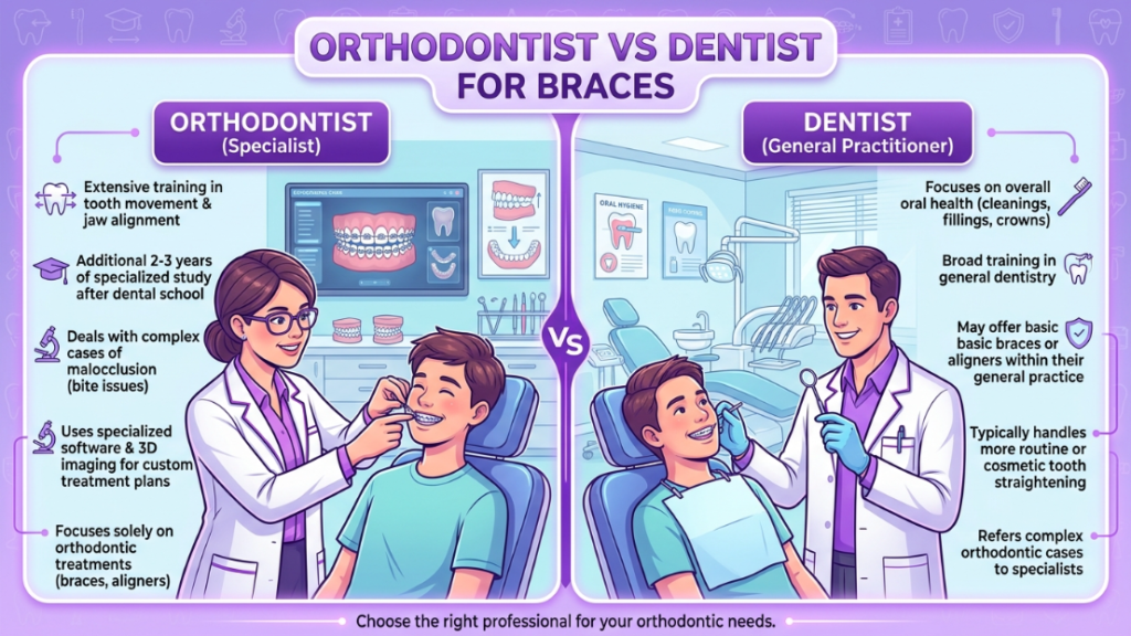 Orthodontist Dentist Near Me: Who Should Do Your Braces?